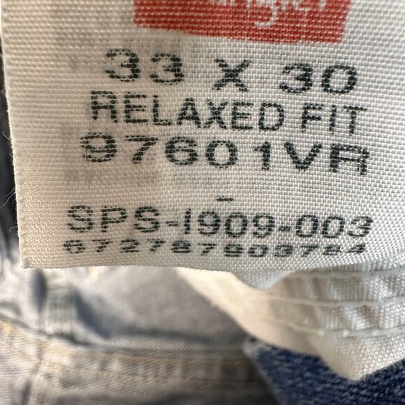 Wrangler Cut Off Jean Shorts Womens 33 Medium Wash Denim Relaxed Fit Distressed - Picture 9 of 10